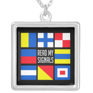 Maritime flags necklace