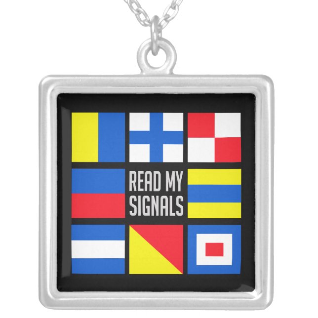 Maritime flags necklace (Front)