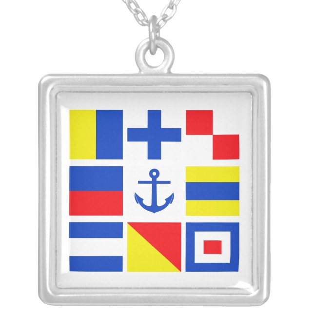 Maritime flags necklace (Front)