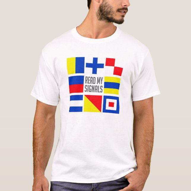 Maritime flags shirt - choose style & color (Front)
