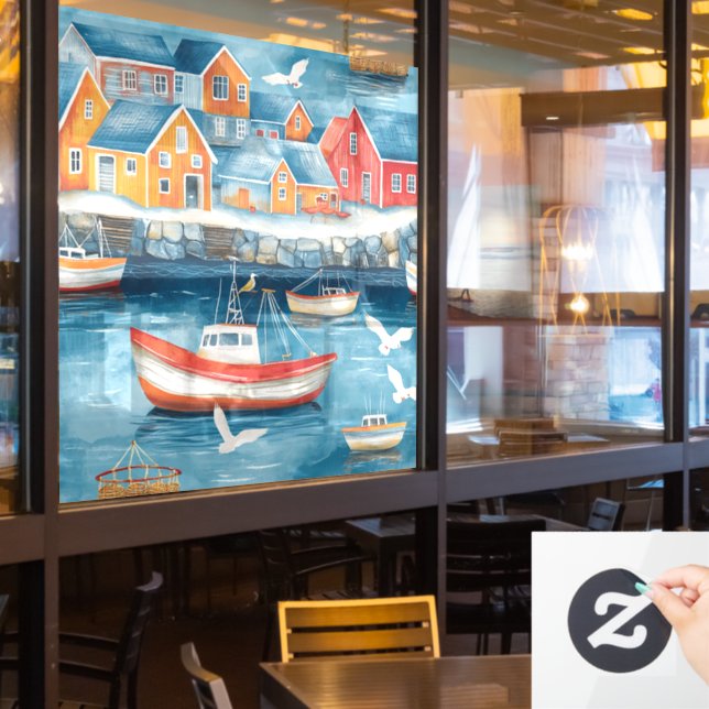 Maritime Hamlet Window Cling (Restaurant Window)