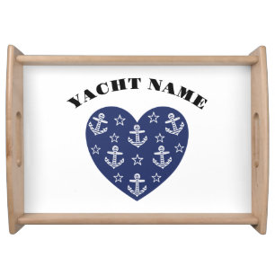 Maritime Heart T-Shirt Serving Tray