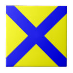 Maritime Nautical Alphabet Number Five Symbol Flag Ceramic Tile at Zazzle