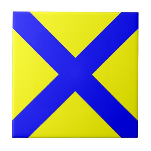 maritime nautical alphabet number five symbol flag ceramic tile