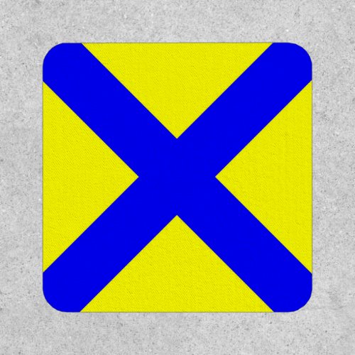 maritime nautical alphabet number five symbol flag patch