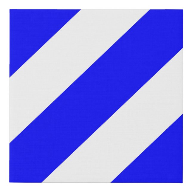 maritime nautical alphabet number six symbol flag  faux canvas print (Front)