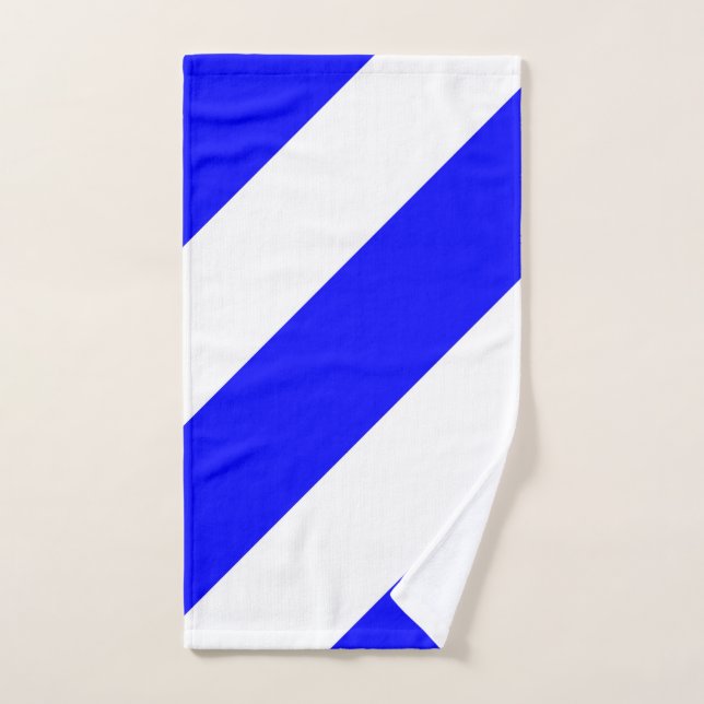 maritime nautical alphabet number six symbol flag  hand towel  (Hand Towel)