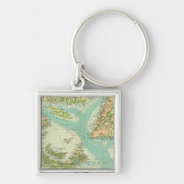 Maritime Provinces & Newfoundland Keychain (Front)