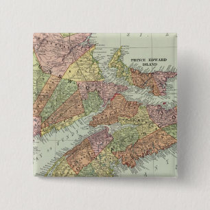 Maritime Provinces of Canada Pinback Button