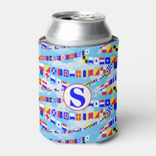 Maritime Sailor Signal Flags Can Cooler
