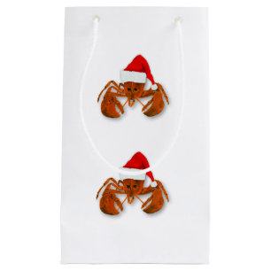 Maritime Santa Claus Lobster Small Gift Bag