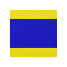 Maritime Sign Language Flag Letter D "Delta"