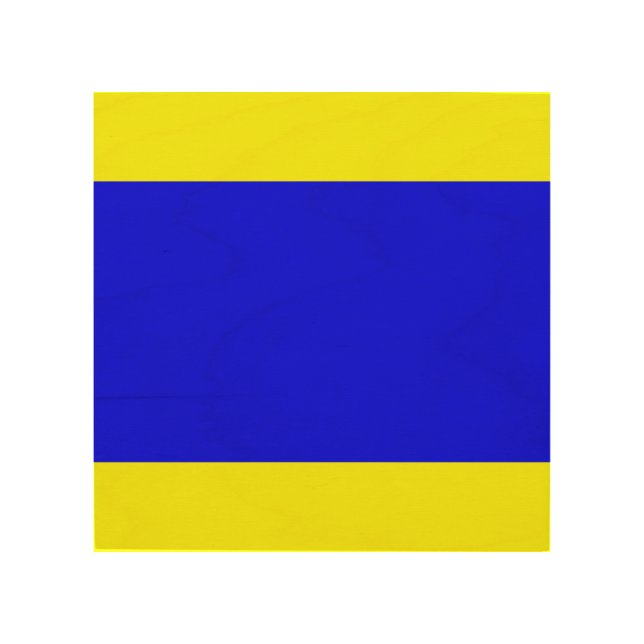 Maritime Sign Language Flag Letter D "Delta" (Front)