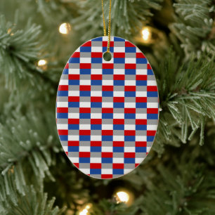 Maritime Sunrise Color Combination Ceramic Ornament