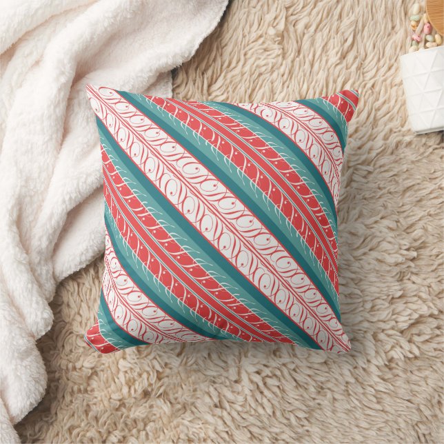 Maritime Sunset Inspired Throw Pillow (Blanket)