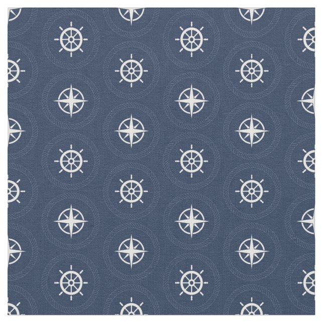Maritime Tool Pattern Fabric (Close Up)