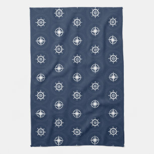 Maritime Tool Pattern Kitchen Towel