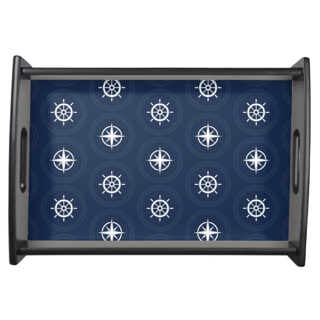 Maritime Tool Pattern Serving Tray (Front)