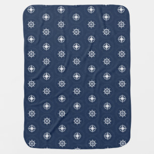 Maritime Tool Pattern Swaddle Blanket