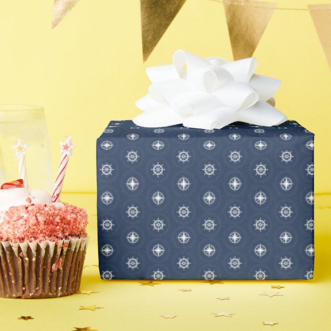 Maritime Tool Pattern Wrapping Paper (Birthday Party)