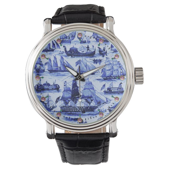 MARITIME,VINTAGE SHIPS,SAILING VESSELS,Navy Blue Watch (Front)