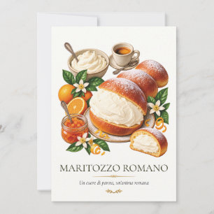 Maritozzo Romano – Vintage Italian Dessert Invitation
