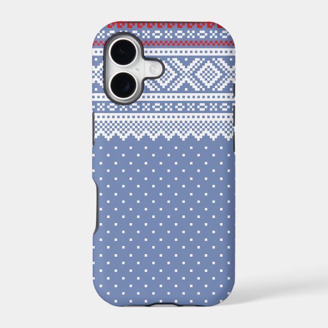 Mariusgenser Christmas Sweater Pattern Iphone Case (Back)