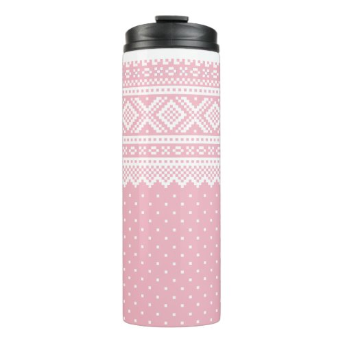 Mariusgenser Sweater Pattern Thermal Tumbler