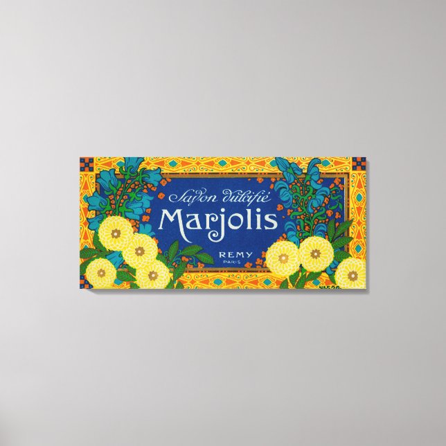 Marjolis Soap LabelParis, France Canvas Print (Front)