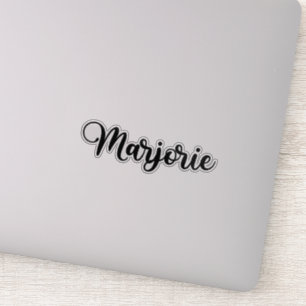 Marjorie Name - Handwritten Calligraphy Sticker