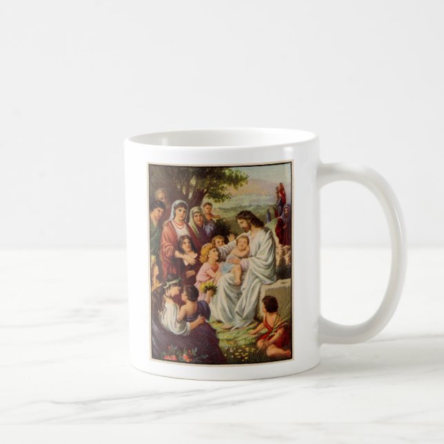 Mark  10  14, Suffer the little children to com... Coffee Mug (Right)