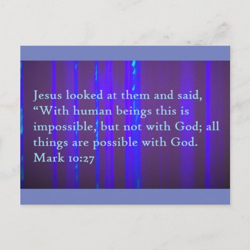 Mark 1027 Scripture Post Card