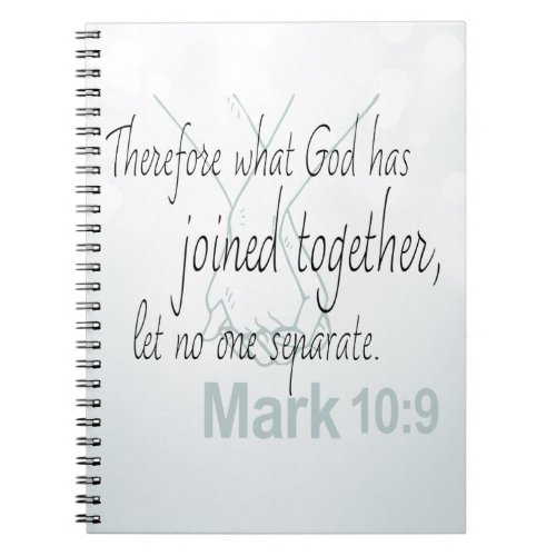 Mark 109 Marriage Bible Verse Notebook