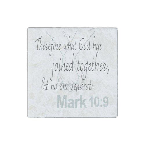 Mark 109 Marriage Bible Verse Stone Magnet