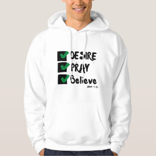 Mark 11:24 KJV Bible Scripture Men's Hoodie