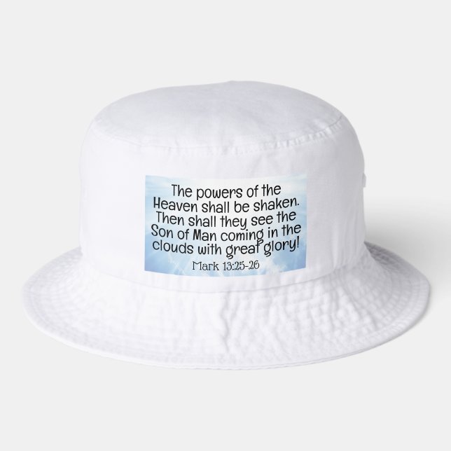 Mark 13:25-26 bucket hat (Front)