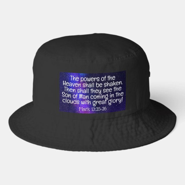Mark 13:25-26 bucket hat (Front)