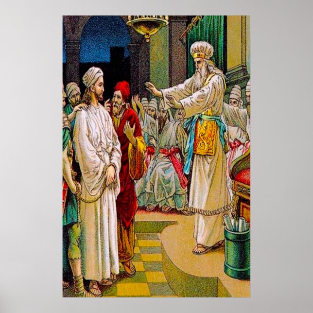 Mark 14:53-65 Jesus Before the Chief Priest poster (Front)