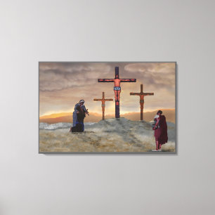 Mark 15:39 (at the cross) canvas print