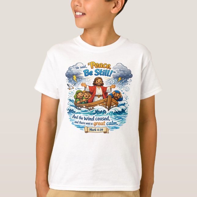 Mark 4:39 T-Shirt (Front)