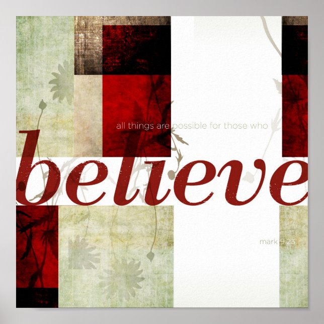 Mark 9:23 poster (Front)