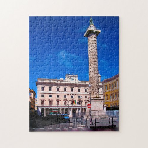 Mark Aurel Pillar Roma Italy Jigsaw Puzzle