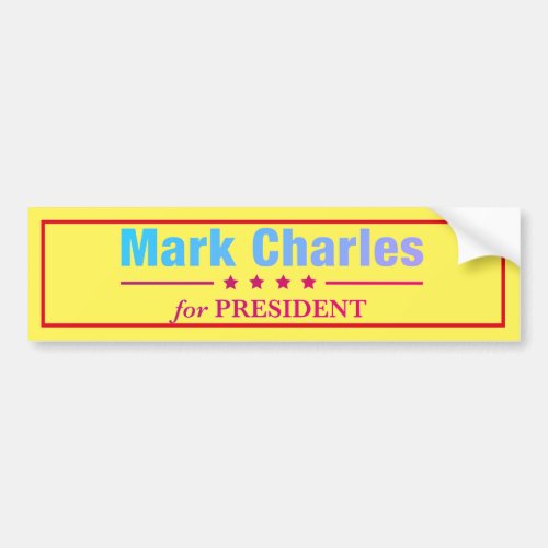 Mark Charles for President Bumper Sticker