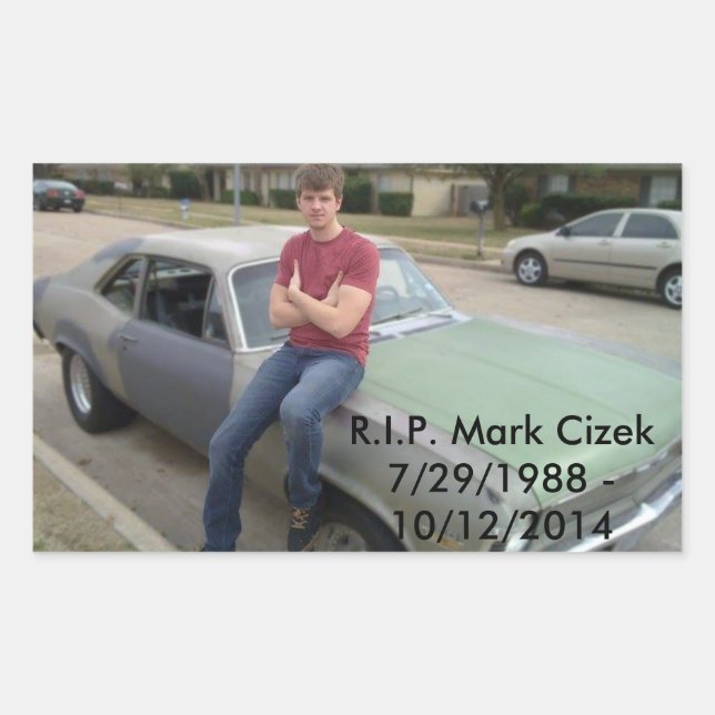 Mark Cizek Rectangular Sticker (Front)