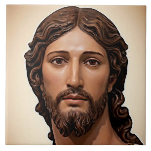 Mark Edward Westerfield THE KIND FACE OF JESUS Ceramic Tile