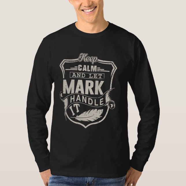 Mark First Name Shirt Mark Name Birthday (Front)