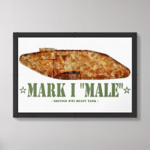Mark I Male World War One British Heavy Tank WWI