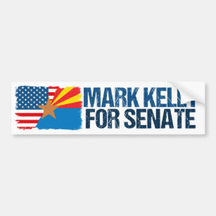 Mark Kelly for Senate 2022 Arizona Election Flag Bumper Sticker
