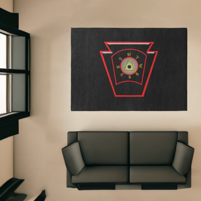 Mark Master Mason/ Royal Arch Rug (Insitu (Indoor 1))