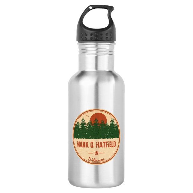Mark O. Hatfield Wilderness Stainless Steel Water Bottle (Front)